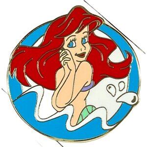 Disney Ariel Trading Pin Little Mermaid Waves Brooch Lapel Pin Badge Jewelry